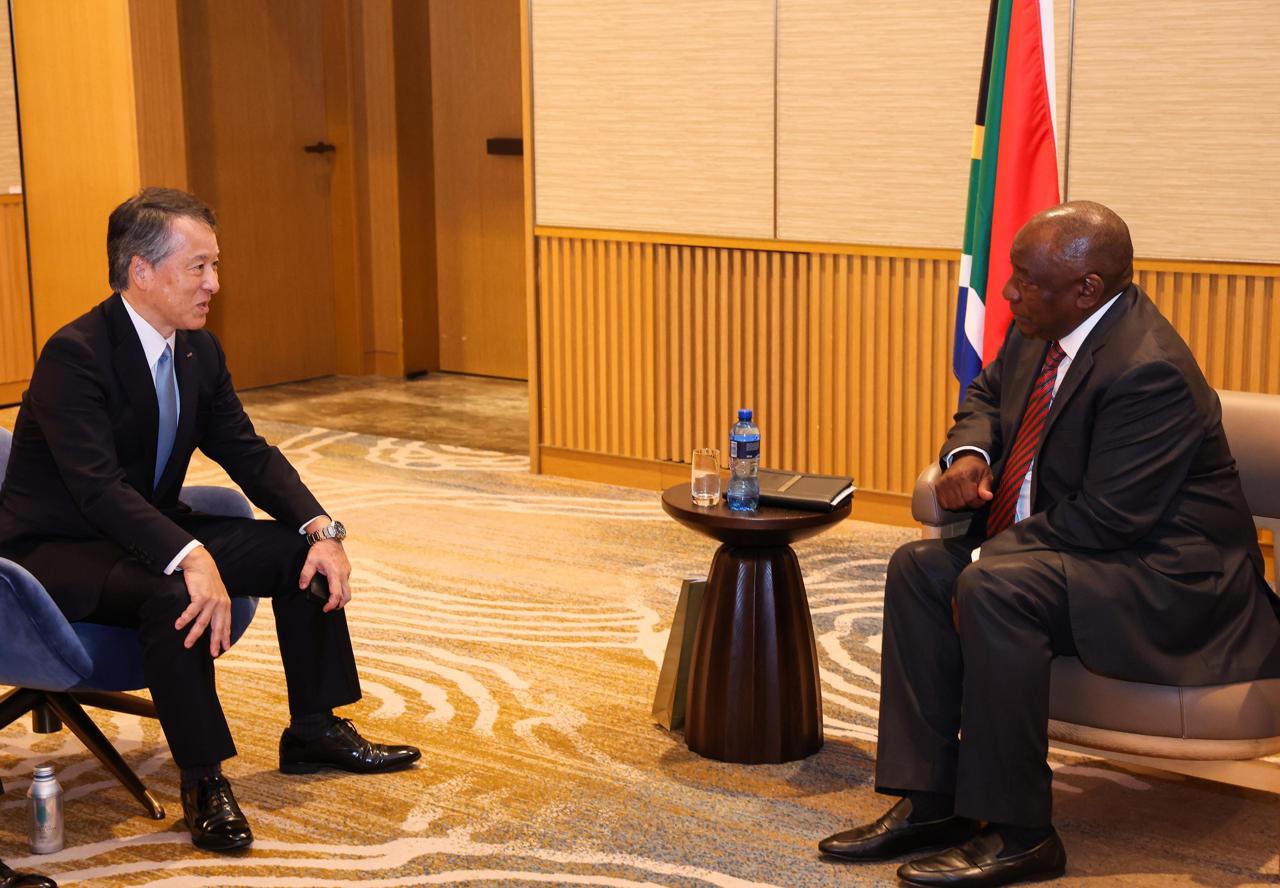 PRESIDENT RAMAPHOSA HOLD TALKS WITH CAR-MAKER ISUZU IN JAPAN
