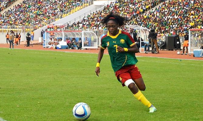 Cameroonian forward-playing Footballer Gabrielle Aboudi Onguéné (Image: Ghana Soccer Net / 2018)