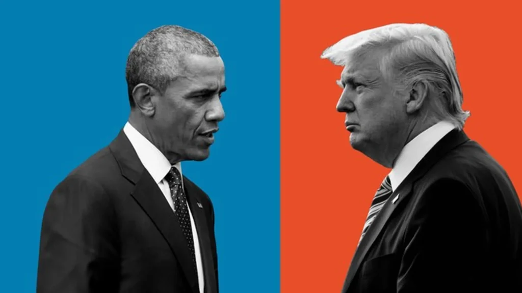 OBAMA AND TRUMP - Lazaro Gamio / Axios