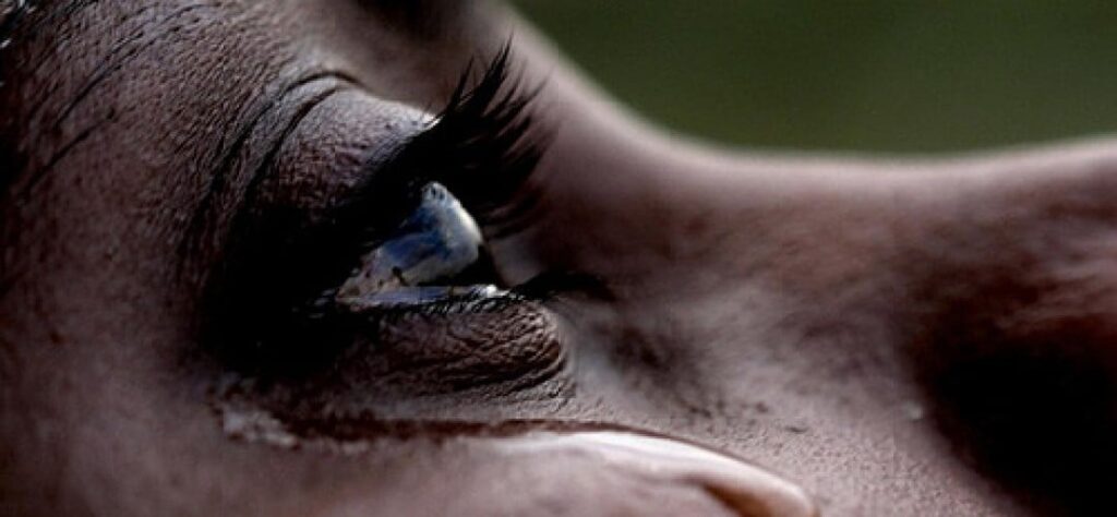 A grieving widow [Image: WIF]