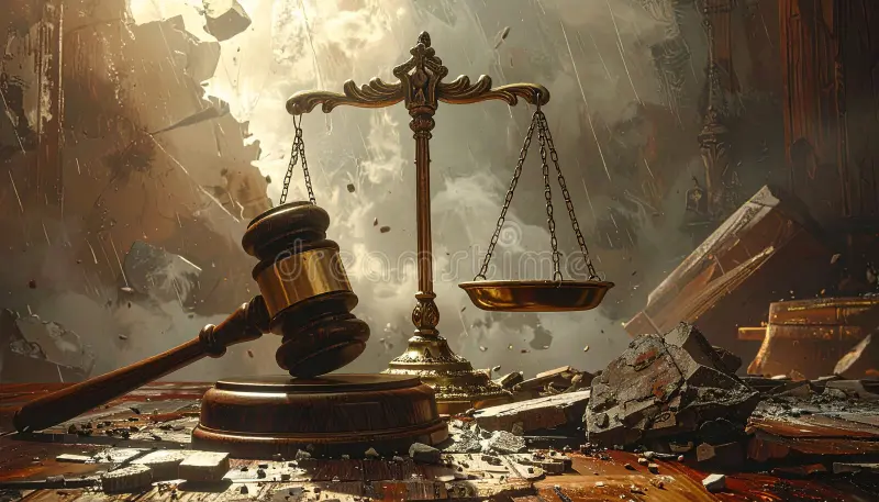 broken justice system - dreamstine