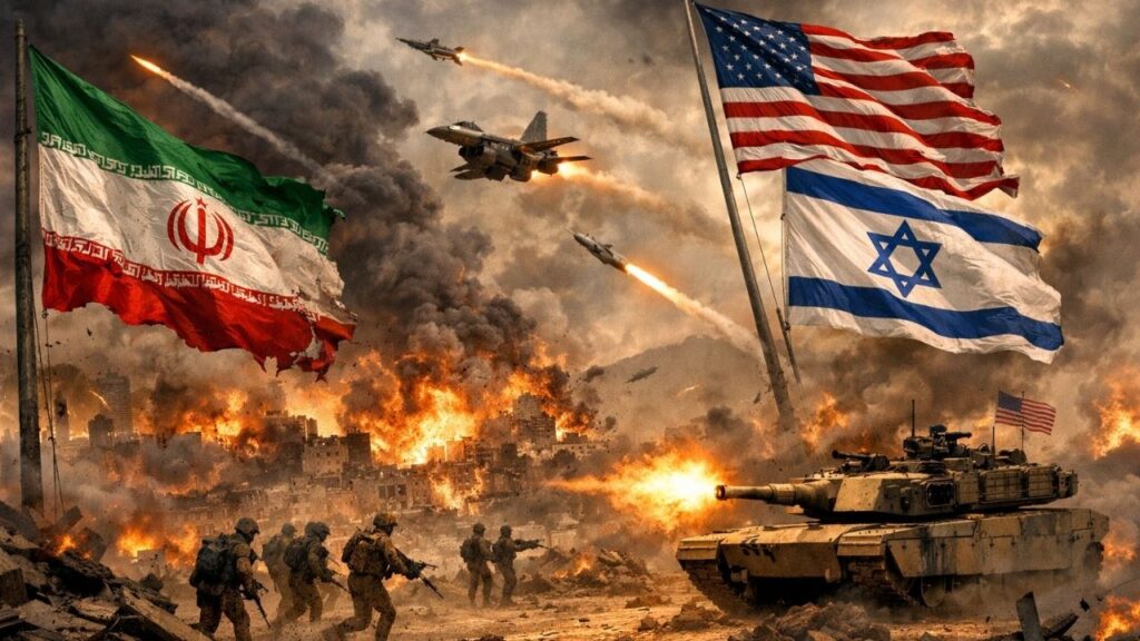 US ISRAEL ATTACKS ON IRAN / WW3 - IMAGE:MELODIES TV VIA YOUTUBE
