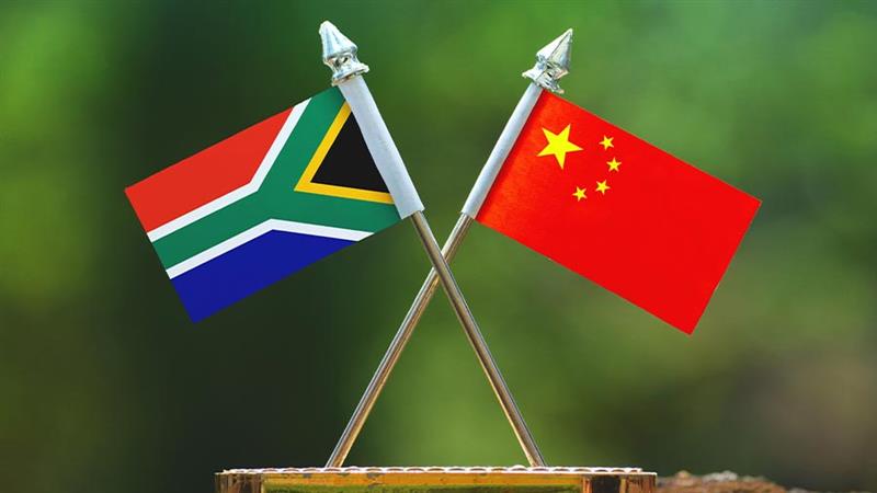 china-south africa flags