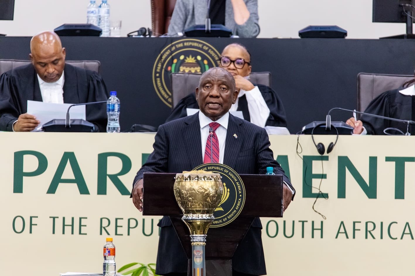 PRESIDENT CYRIL RAMAPHOSA ANSWERS ORAL REPLIES IN NATIONAL ASSEMBLY OF SOUTH AFRICA - IMAGE: SA PRESIDENCY VIA FACEBOOK