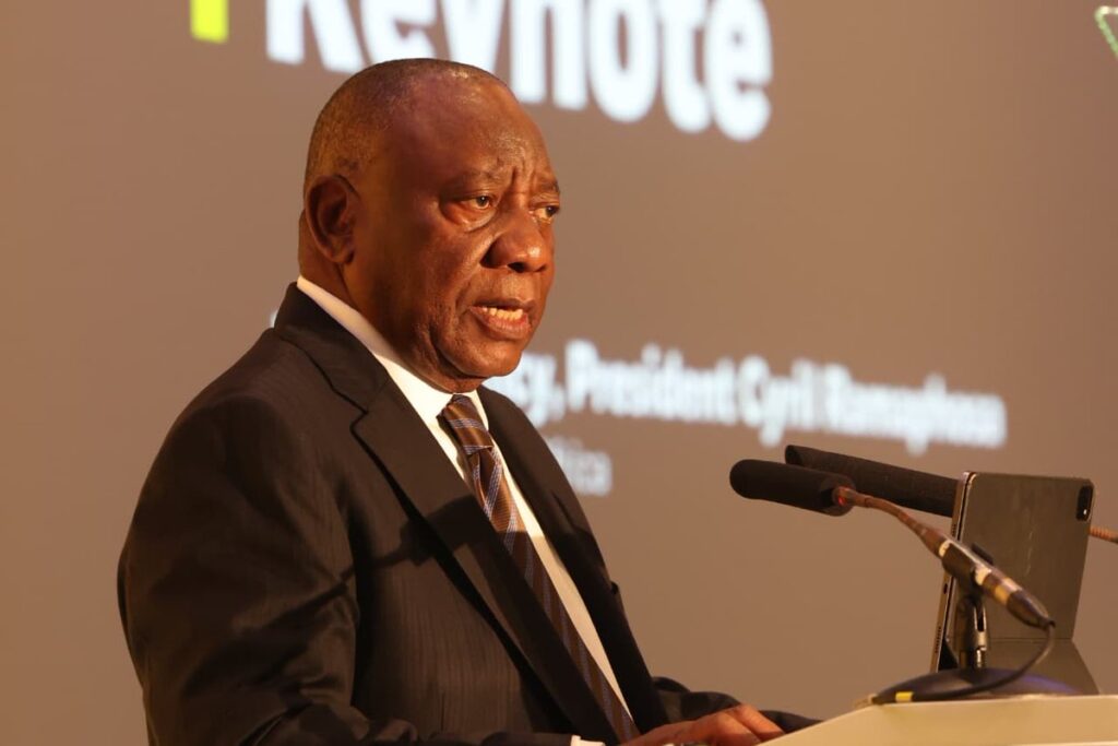 BlackRock Infrastructure Investment Conference - president cyril ramaphosa - image: SA Presidency via X