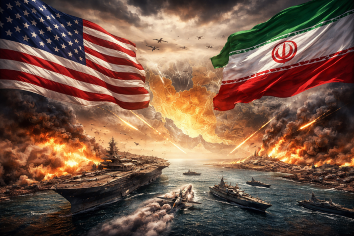 iran war with israel and usa - ai image : Harakah daily