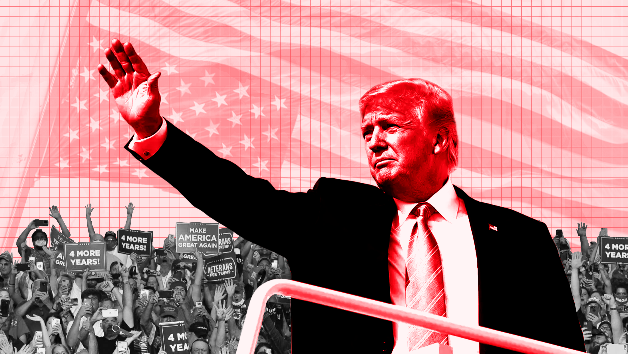 US president donald trump - illustration - image: democracy docket
