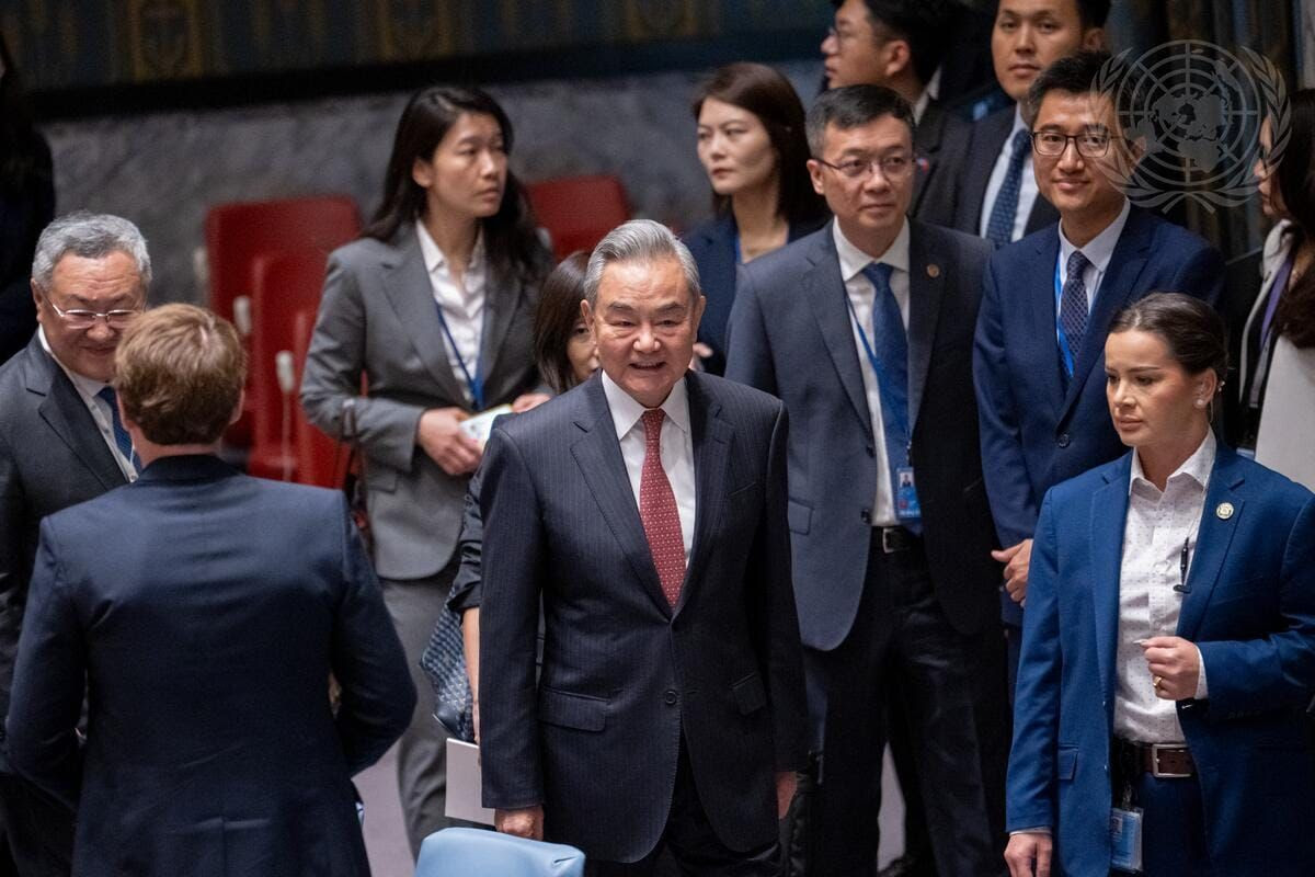 Foreign Minister Wang Yi, at the UN Security Council Open Debate on the UN Charter. UN Photo/Manuel Elias