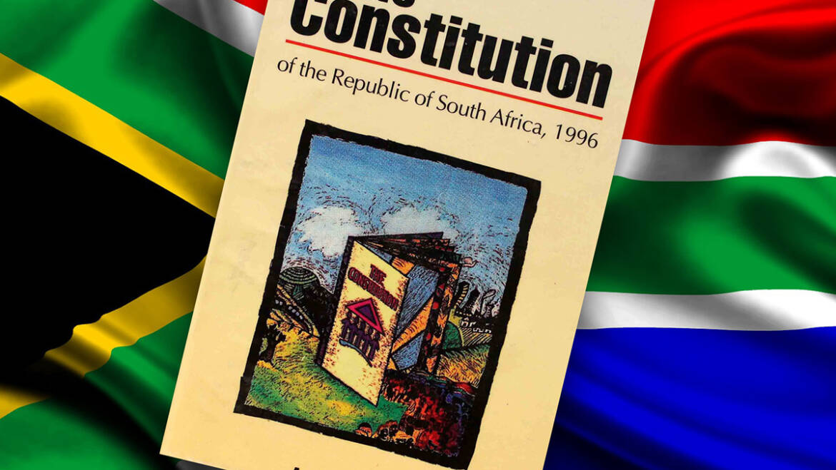 SOUTH AFRICAN CONSTITUTION AND FLAG - IMAGE: DUNCAN DU BOIS