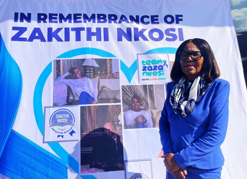MASHILE-NKOSI LEADS A MOVING CELEBRATION IN HONOUR OF HER LATE DAUGHTER “ZAZA” INSIDE A CENTRE BUILT IN HER MEMORY AT BARA HOSPITAL