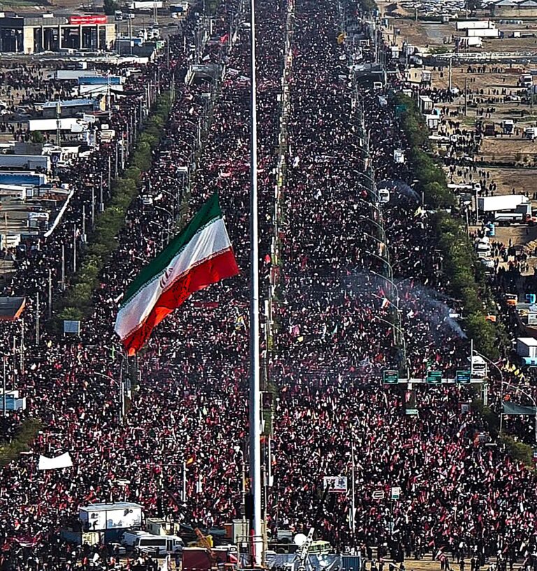 MILLIONS MORE COME OUT FOR KHAMENEI FUNERAL IN QOM - image: ARY News