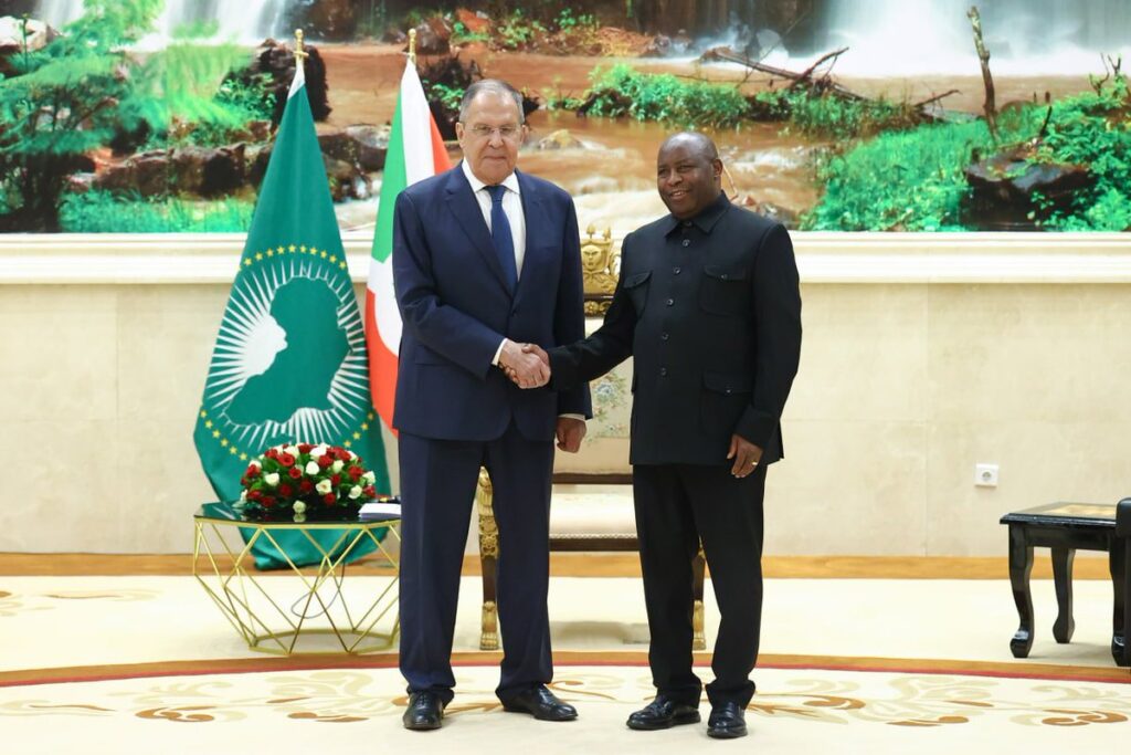 July 10, Lavrov travelled to Bujumbura, the capital of Burundi, where he met with the President of Burundi, Evariste Ndayishimiye. - IMAGE: MFA RUSSIA VIA X