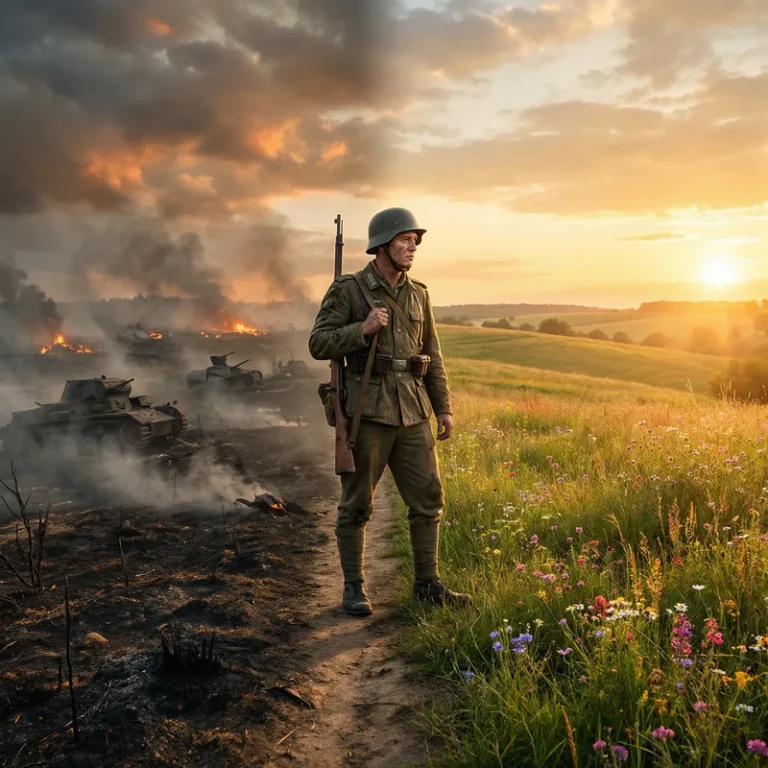 war and peace - image: easy peasy AI
