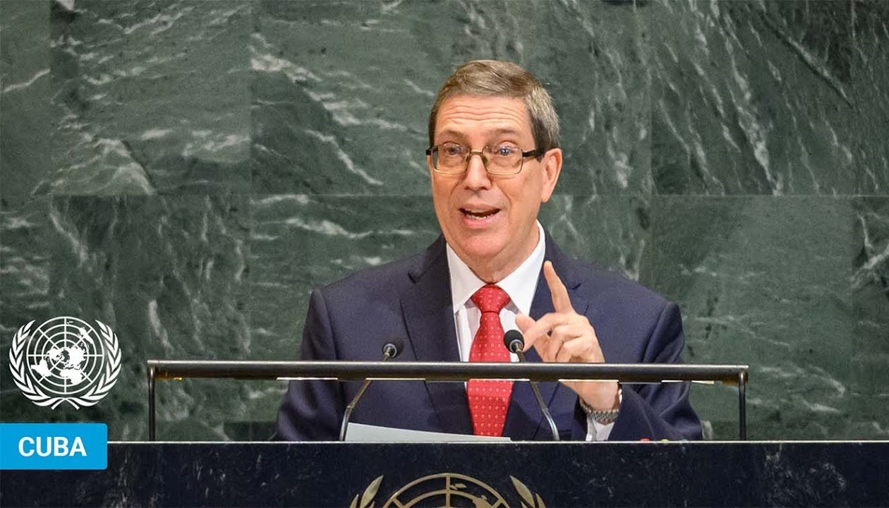 GLOBAL SOUTH RESOUNDINGLY SUPPORTED CUBA AT UNGA DEBATE; THE U.S.—SPEAKING SHAMEFULLY—WAS ISOLATED - Bruno Eduardo Rodríguez Parrilla, Minister for Foreign Affairs of Cuba, addresses the General Debate of the 80th Session of the General Assembly of the United Nations (New York, 23 - 29 September 2025). -IMAGE: UN YOUTUBE