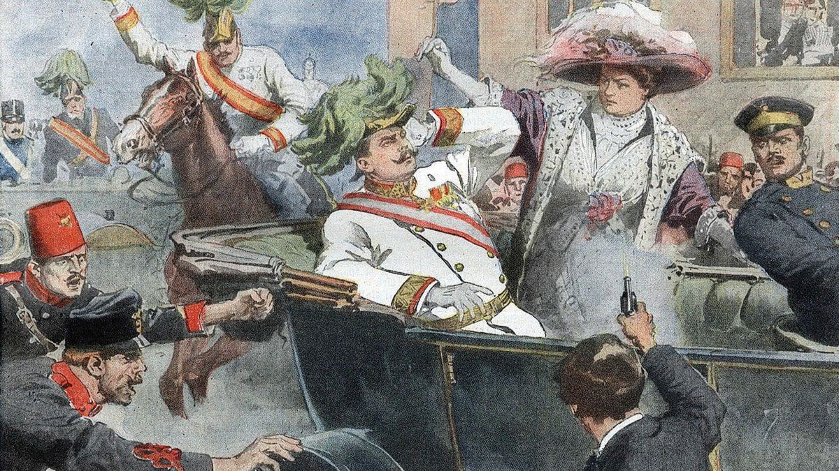Helga Zepp-LaRouche said “We are in a situation comparable to August 1914,” the start of WWI. Shown here is the assassination of Archduke Franz Ferdinand illustrated by Achille Beltrame.