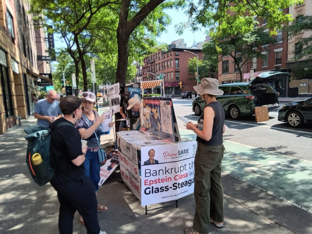 The campaigns of Diane Sare and and Jose Vega are leading the “Independents” to declare freedom from political parties owned by billionaires and oligarchs of the “Epstein Class.” Credit: TLO