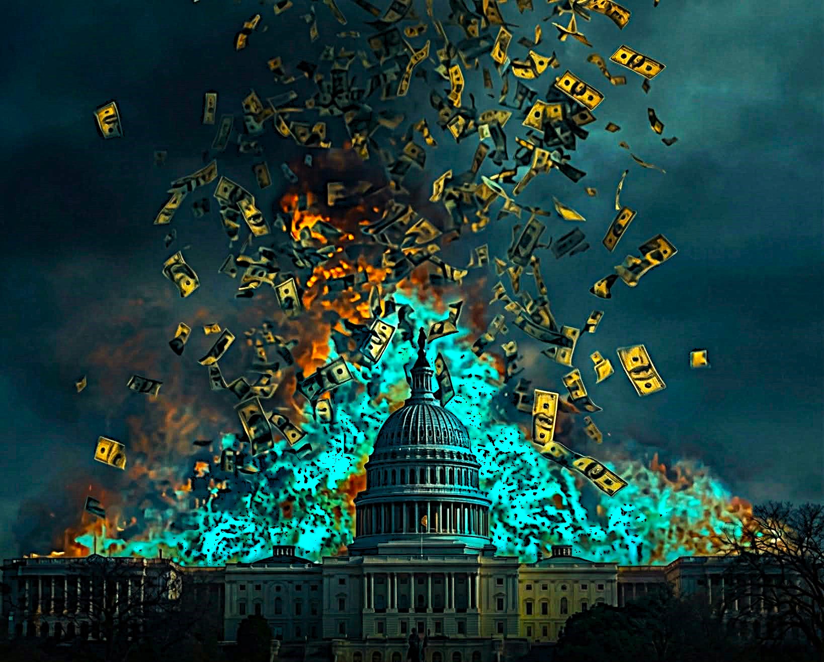 USA TREASURY DEBT HITTING $40 TRILLION, KEEPS 'SHORT-TERMING' - image: Hashem Al-Ghaili﻿ via facebook