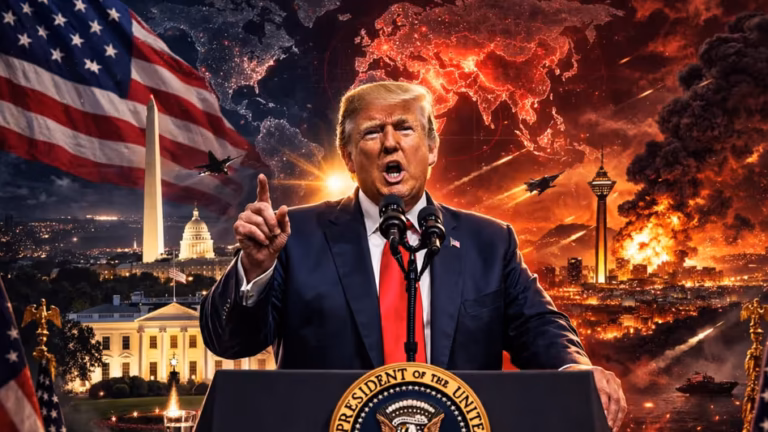 USA PRESIDENT DONALD TRUMP AND NUCLEAR WAR - AI IMAGE: INDIA TODAY