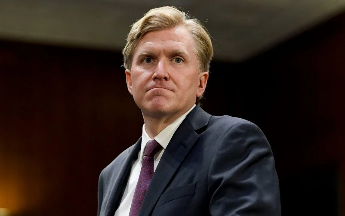 Elbridge Colby, is a primary advocate of US use of tactical nuclear weapons, and Teddy Roosevelt-style “Big Stick.” Credit: Kent Nishimura/Bloomberg