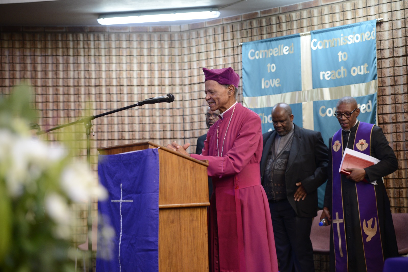 Bishop Joe Seoka during The Funeral Service of Professor Itumeleng Mosala [Image: Mandla Seloane]